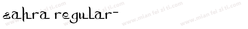 zahra regular字体转换